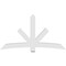 Ekena Millwork Alberta Architectural Grade PVC Gable Bracket, 84"W x 45 1/2"H x 4"D x 6"F, 13/12 Pitch GBP084X46X0406ALB00 - alternate 2